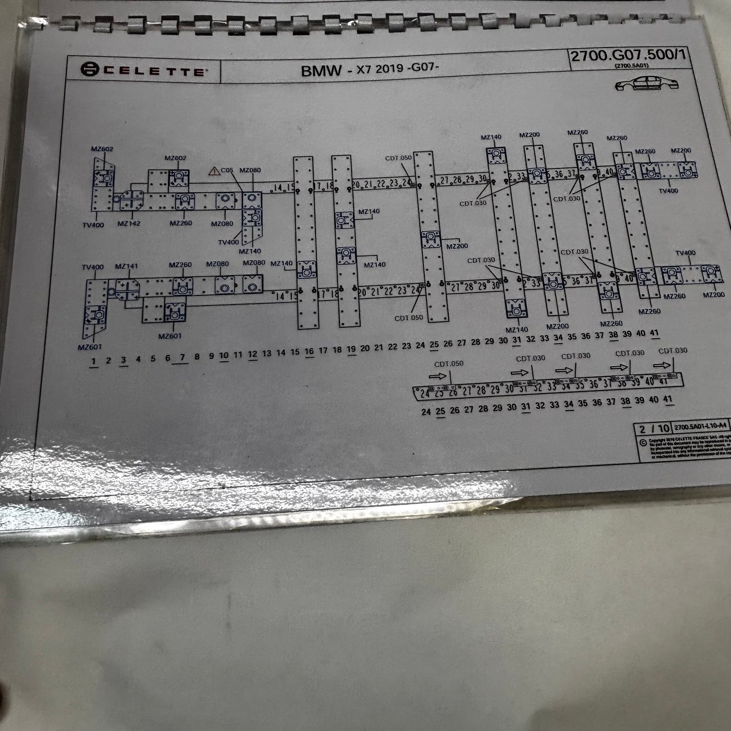 CELETTE CAR LIFE SOLUTIONS BMW X7 (G07) JIGS 2700.G07.500/1