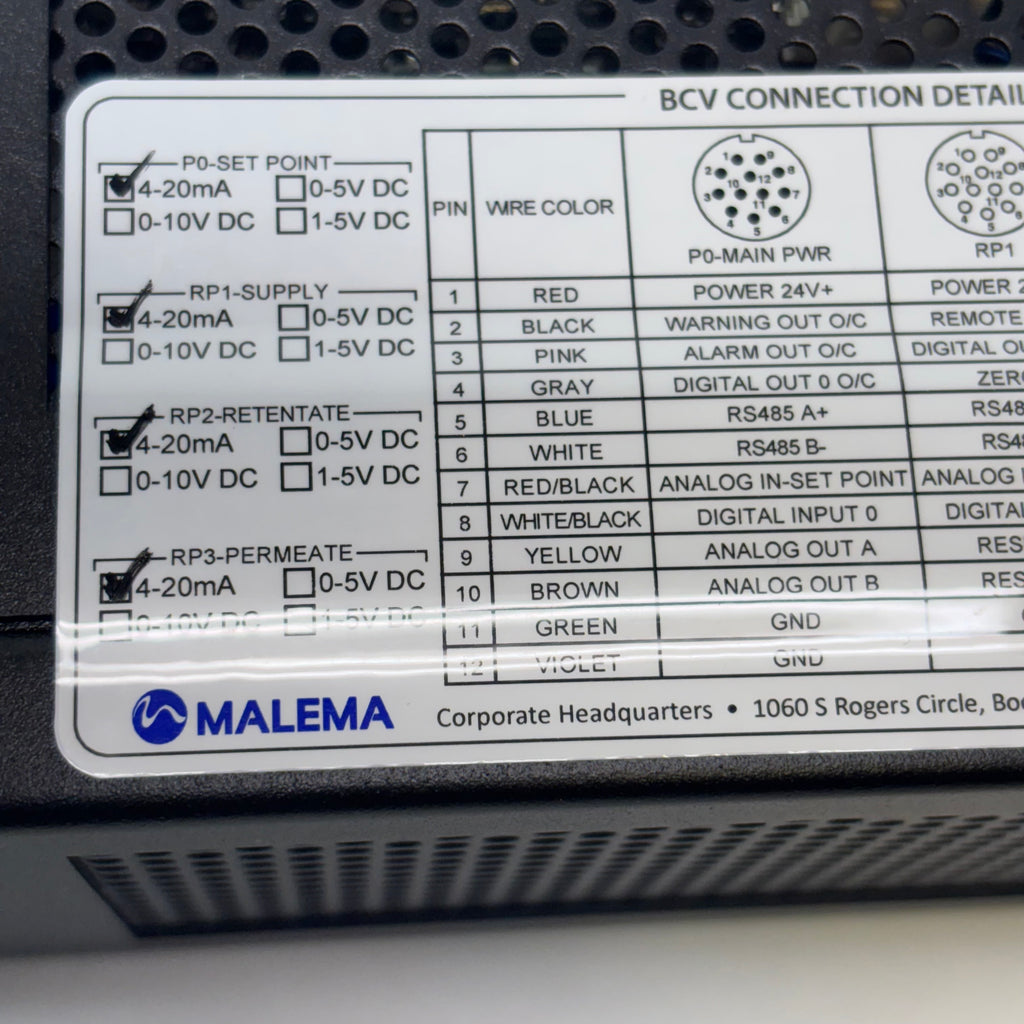 BSG BIOTECH CONTROL VALVE KIT BCV-980