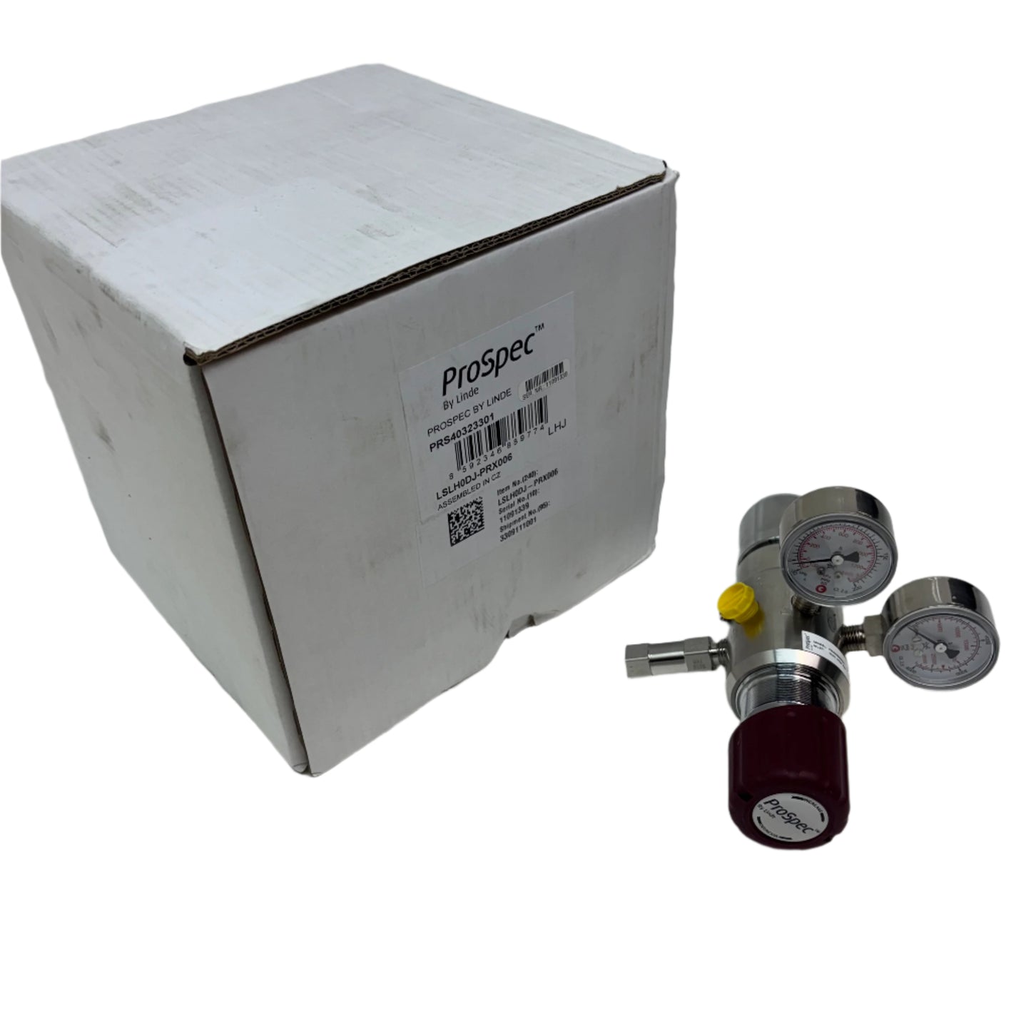PROSPEC BY LINDE GAS REGULATOR MAX 300PSI MODEL PRS40323301 SERIAL:11091337