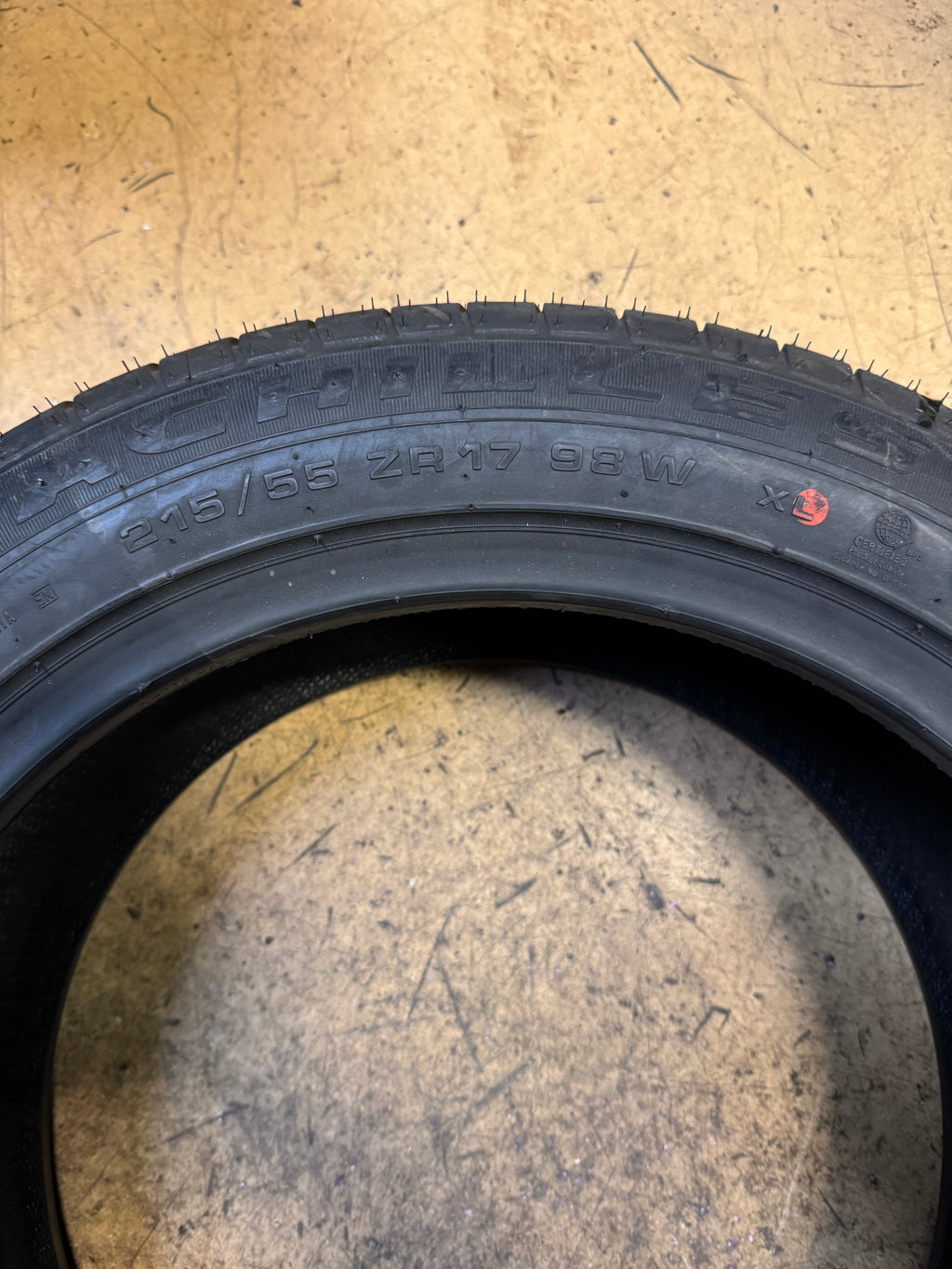 2 NOS ACHILLES 2233 BSW P 215 55 17 98W XL UHP SUMMER TIRE MAC215517