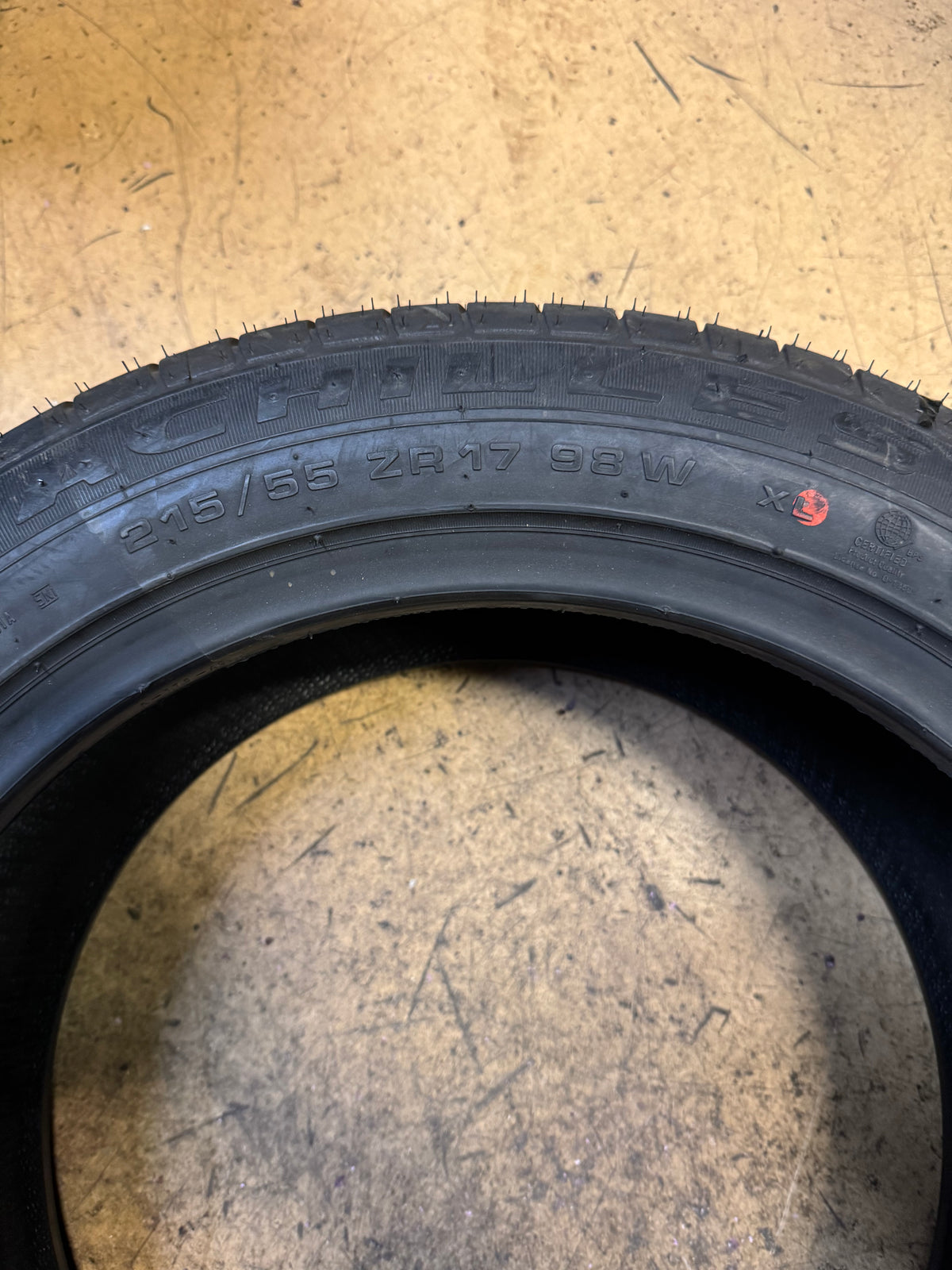 2 NOS ACHILLES 2233 BSW P 215 55 17 98W XL UHP SUMMER TIRE MAC215517