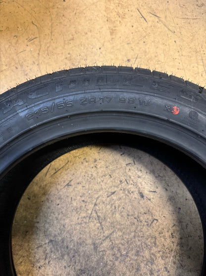 2 NOS ACHILLES 2233 BSW P 215 55 17 98W XL UHP SUMMER TIRE MAC215517