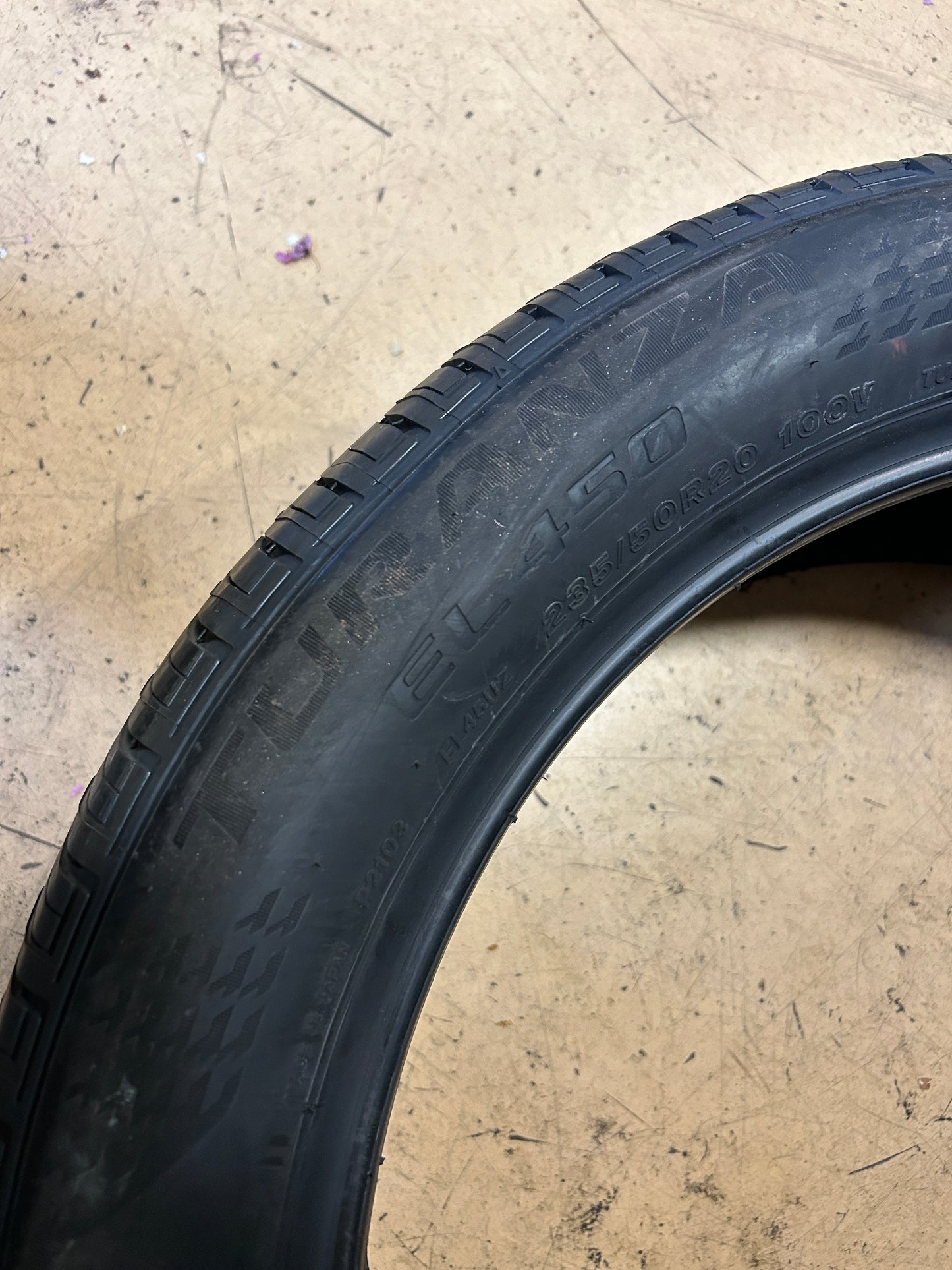 BRIDGESTONE TURANZA EL450 BSW P 235 50 20 100V ALL SEASON TIRE 014805