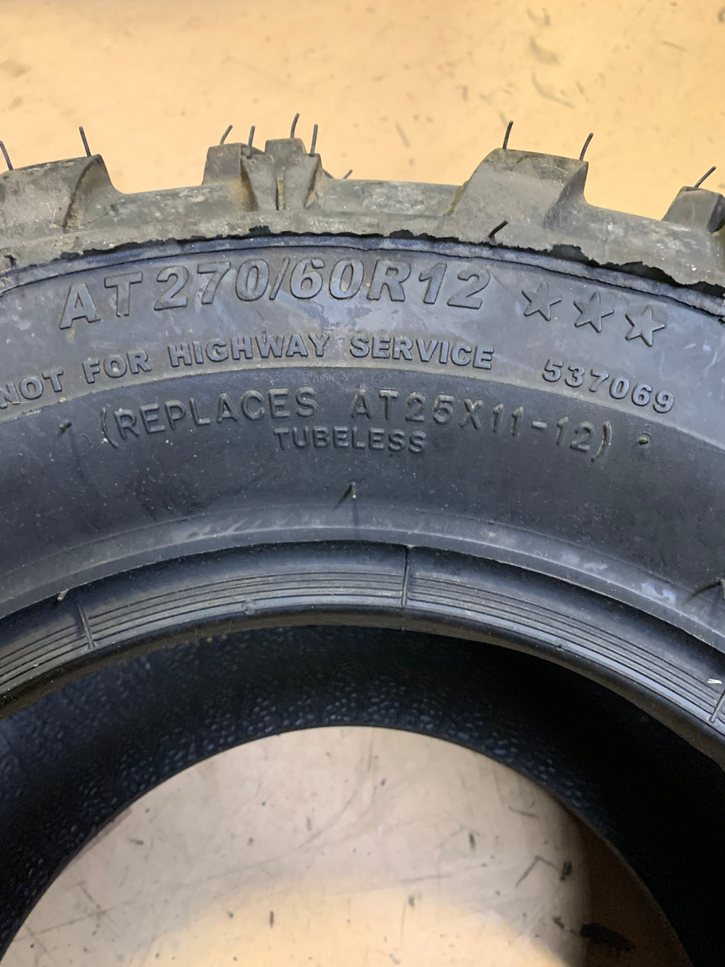 NOS CARLISLE BADLANDS XTR BSW AT 25 11 12  ATV/UTV TIRE 537069