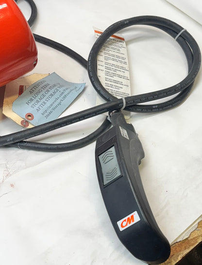 CM LODESTAR MODEL F 1/2-TON 16FPM 115V-1-60 10FT LIFT HEIGHT ELECTRIC CHAIN HOIST 2752NH-SH