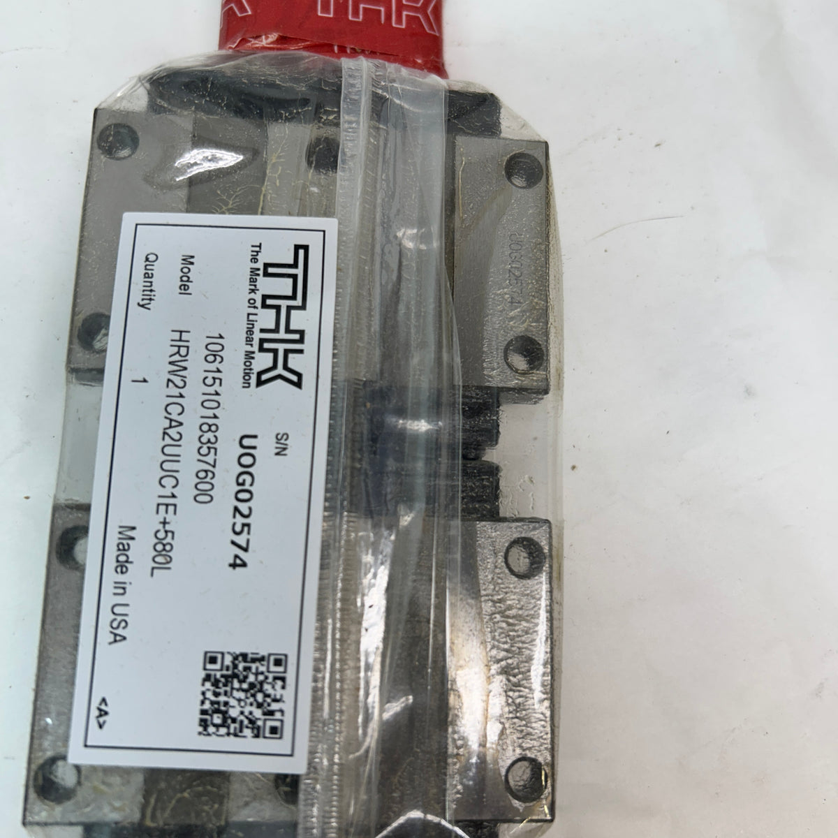 THK AMERICA INC LINEAR GUIDE BLOCKS & RAILS  HRW21CA2UU1E+580L