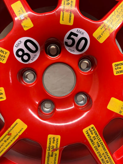 PORSCHE CAYENNE 11-18 SPARE WHEEL 18X6.5 ET28 5X130 TIRE 195/75R18 106P RED 7P0 601 027 A