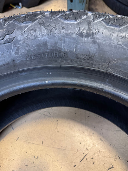 DELINTE CENTURION A/T BSW P 265 70 18 116H ALL TERRAIN TIRE 928589