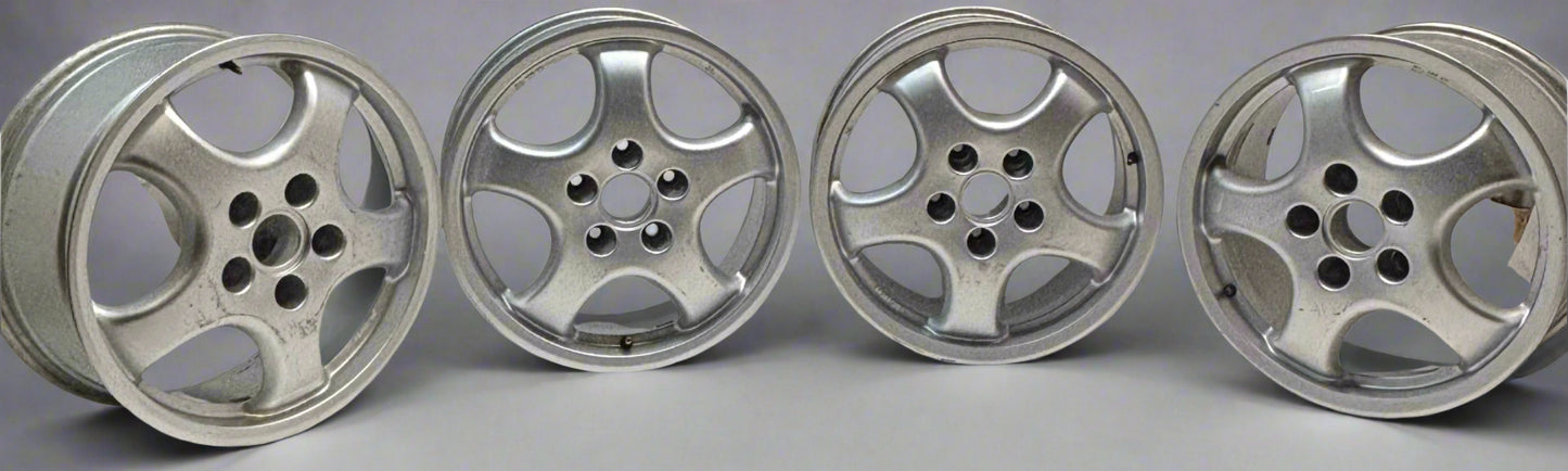 USED CUP 1 STYLE STAGGERED WHEELS FOR PORSCHE R:17X9 ET47 F: 17X7.5 ET52 MADE IN ITALY