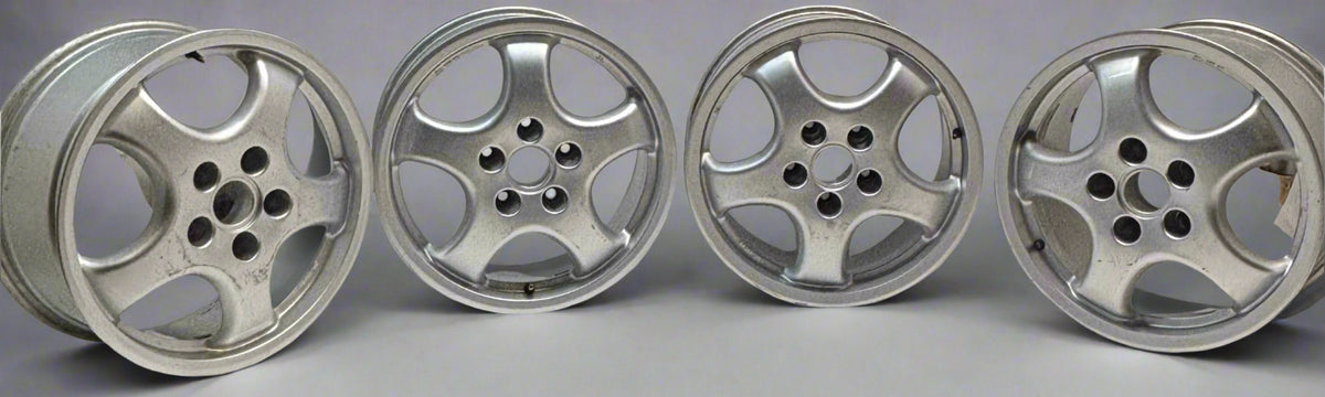 USED CUP 1 STYLE STAGGERED WHEELS FOR PORSCHE R:17X9 ET47 F: 17X7.5 ET52 MADE IN ITALY