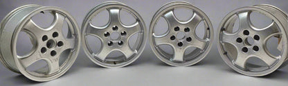 USED CUP 1 STYLE STAGGERED WHEELS FOR PORSCHE R:17X9 ET47 F: 17X7.5 ET52 MADE IN ITALY