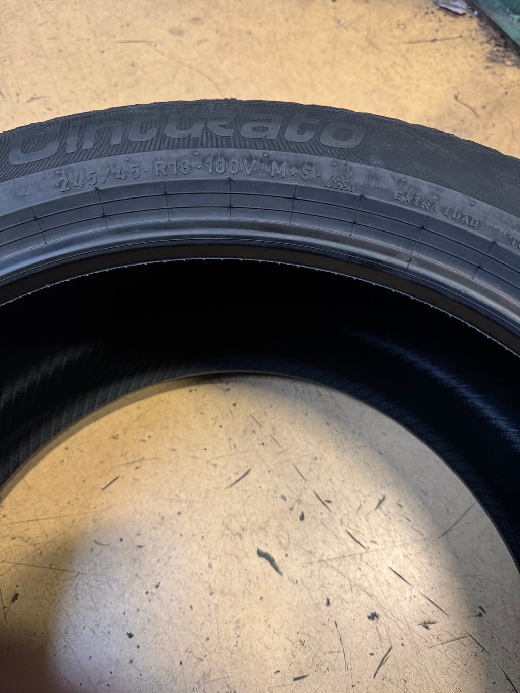 PIRELLI CINTURATO WEATHERACTIVE BSW P 245 45 18 100V XL ALL WEATHER TIRE 4163200
