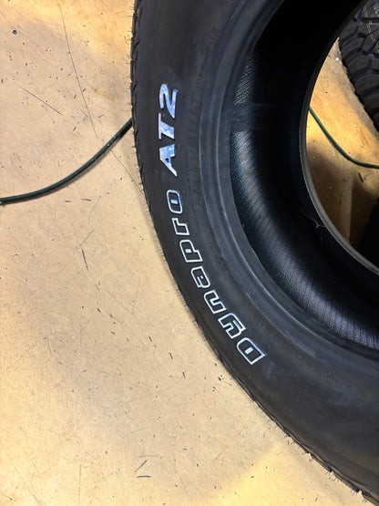 2 HANKOOK DYNAPRO AT2 BSW  BSW LT 35 12.5 17 121S LRE 10 PLY ALL TERRAIN TIRES 2021066