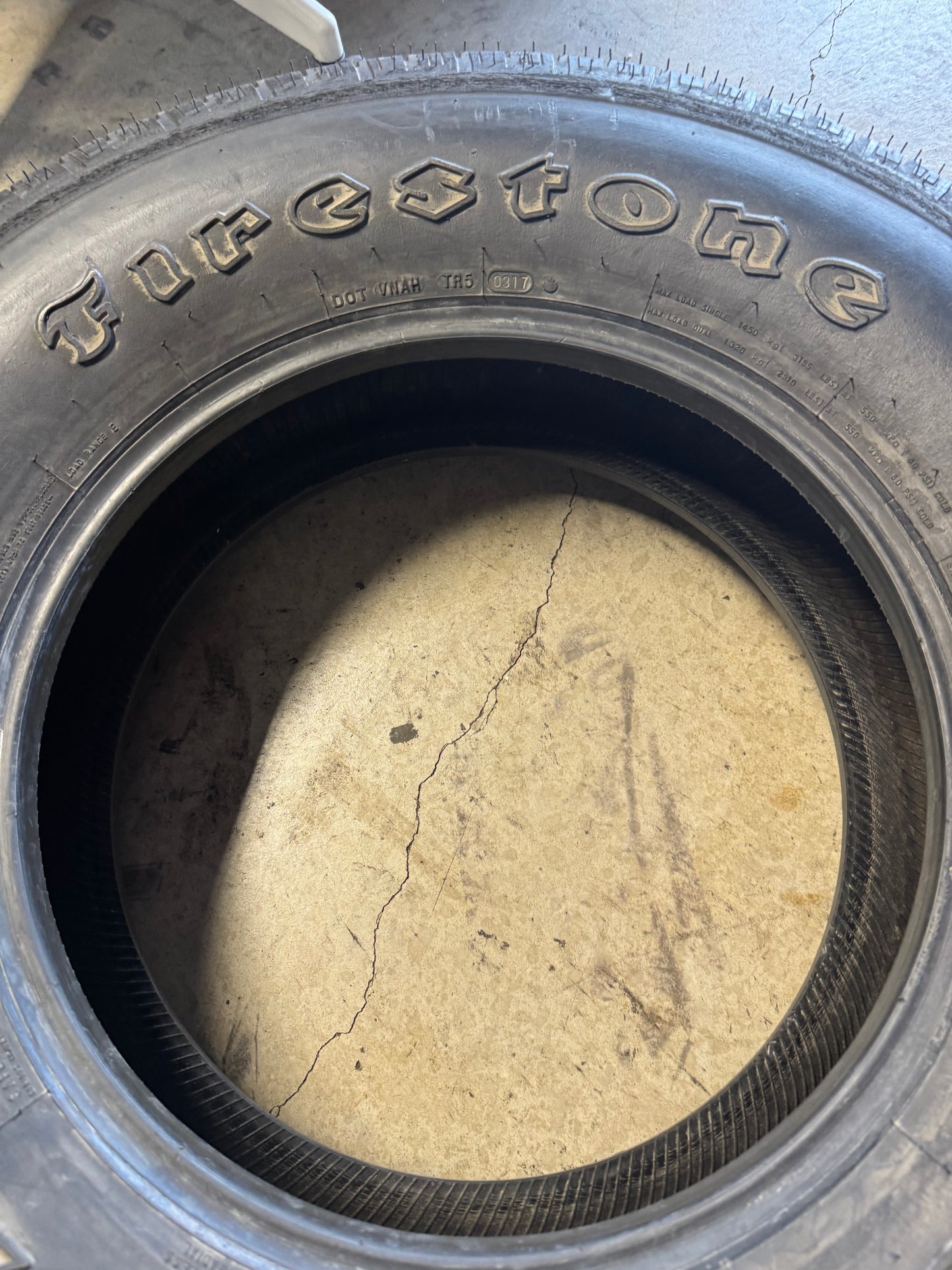 NOS TIRE RECAPPERS II RETREAD COMMERCIAL H/T OWL LT 265 70 17 121/118R 10PLY TIRE FTA2656017