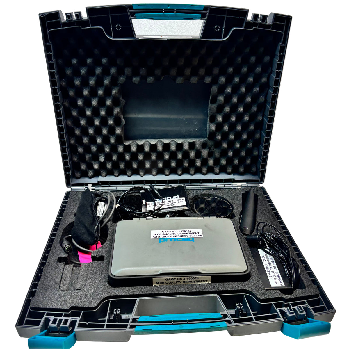 USED PROCEQ EQUOTIP 550 HARDNESS TESTER W/UCI PROBE & STANDARD