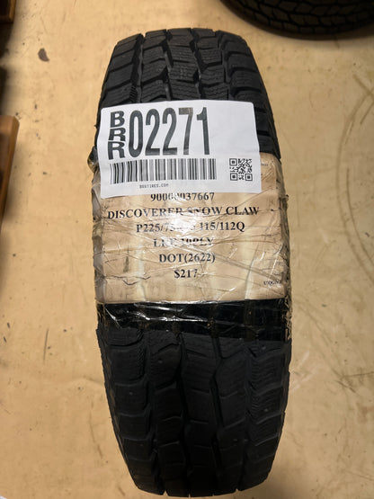 NEW COOPER DISCOVERER SNOW CLAW P 225 75 15 115/112Q LRE 10PLY SNOW TIRE  90000037667 (Copy)