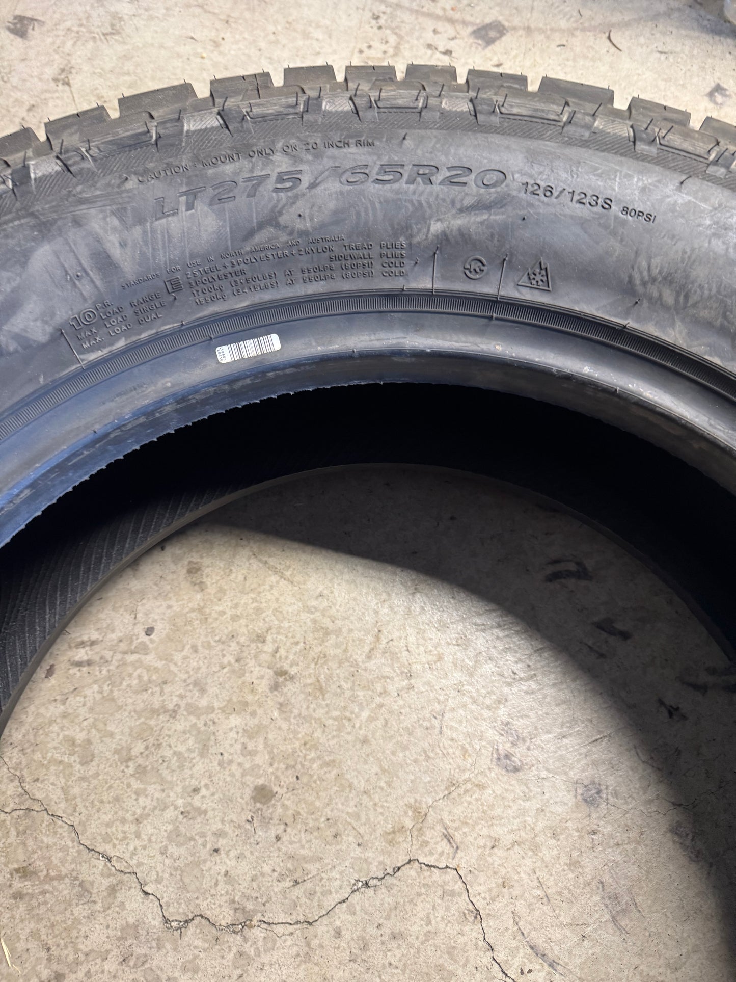 NOS PATHFINDER ALL TERRAIN OWL LT 275 65 20 120/123S 10PLY TIRE 2020527
