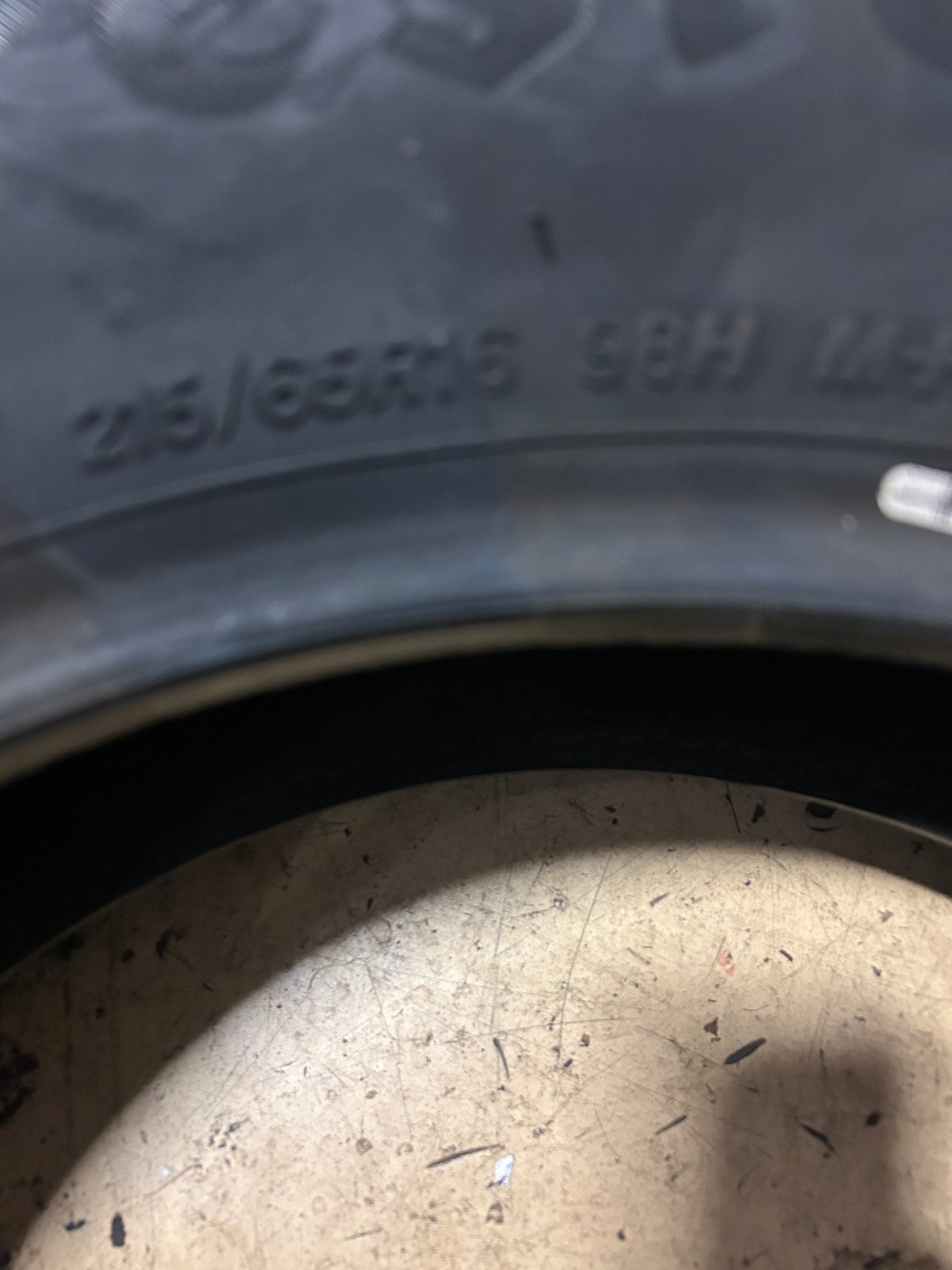 2 NOS FIRESTONE WEATHERGRIP BSW P 215 55 16 98H ALL WEATHER TIRE 004421