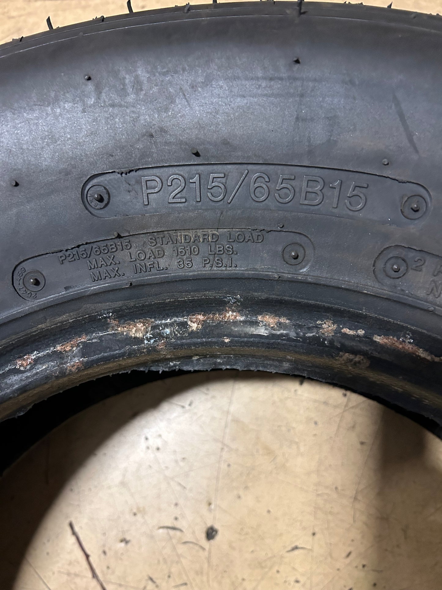 NOS M&H RACEMASTER BSW P 215 65 15 DRAG TIRE TIRE MSS016