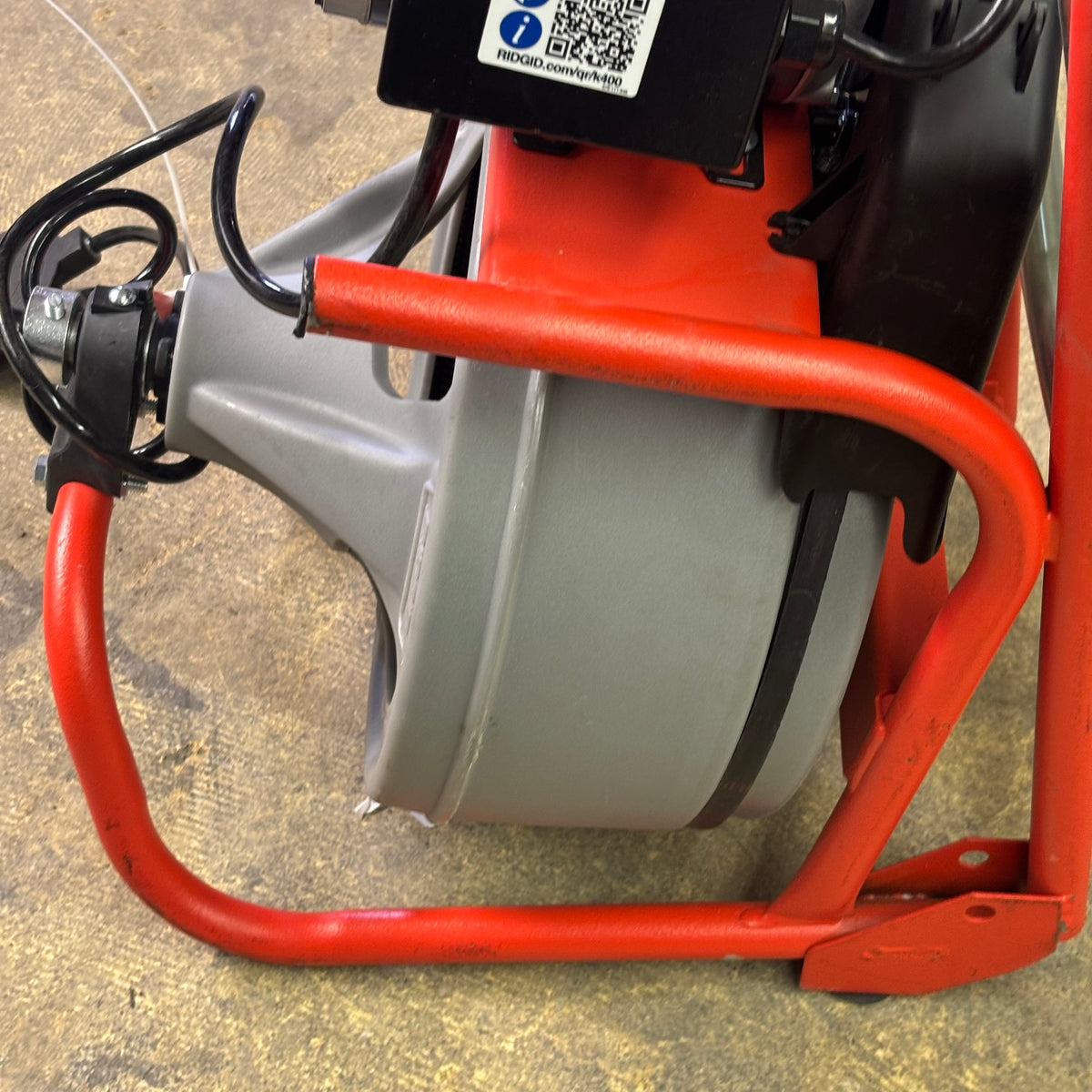 RIDGID K-400 DRAIN CLEANING SNAKE AUGER 120-VOLT DRUM MACHINE K-400-T3