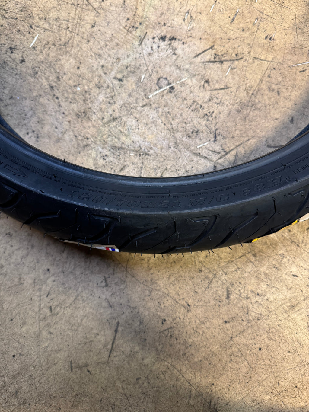 DUNLOP AE2 BSW 120 70 21 68H FRONT MOTORCYCLE TIRE 45252474