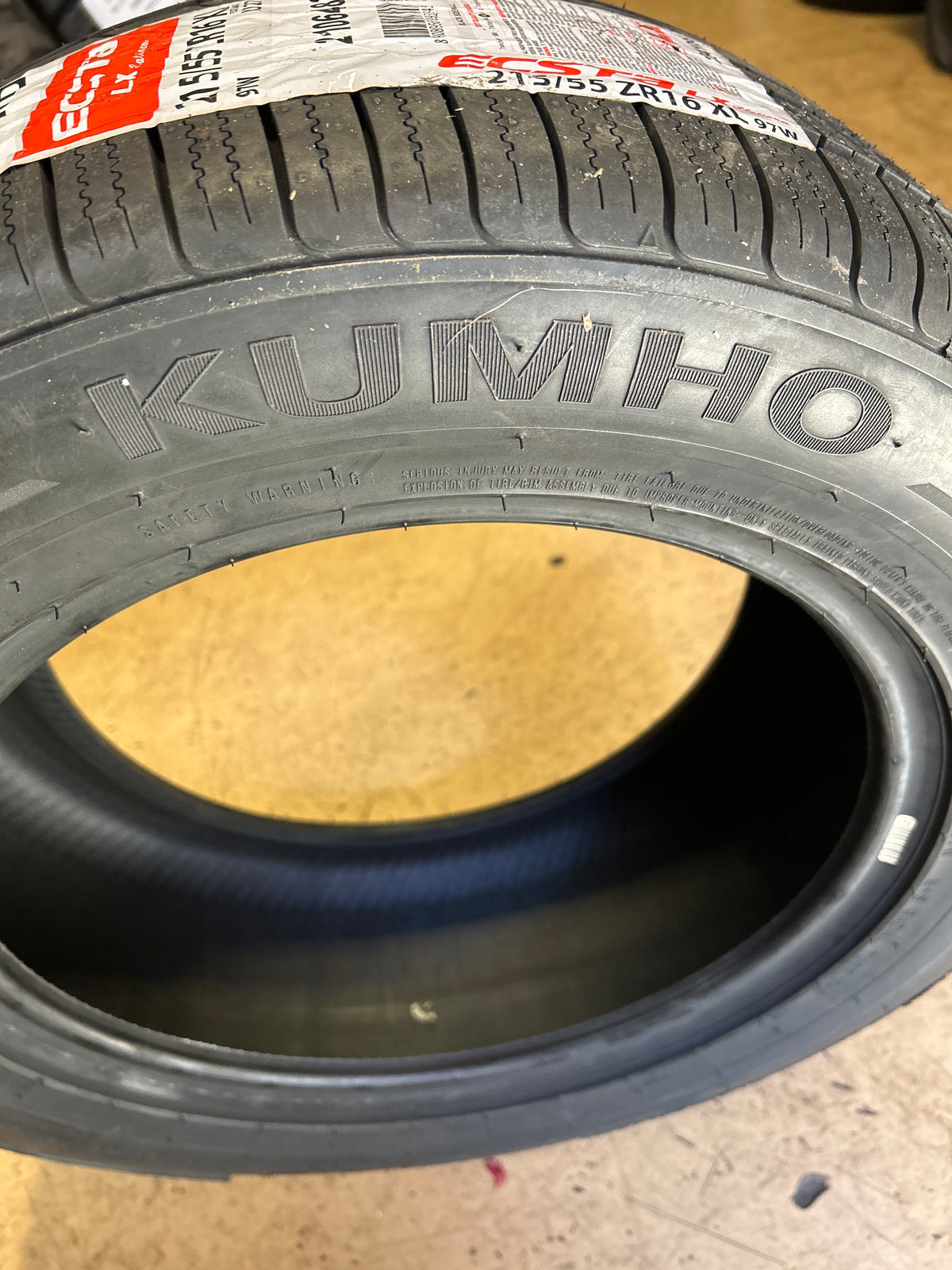 2 KUMHO ECSTA LX PLATINUM BSW P 215 55 16 97W XL ALL SEASON TIRE 2106483
