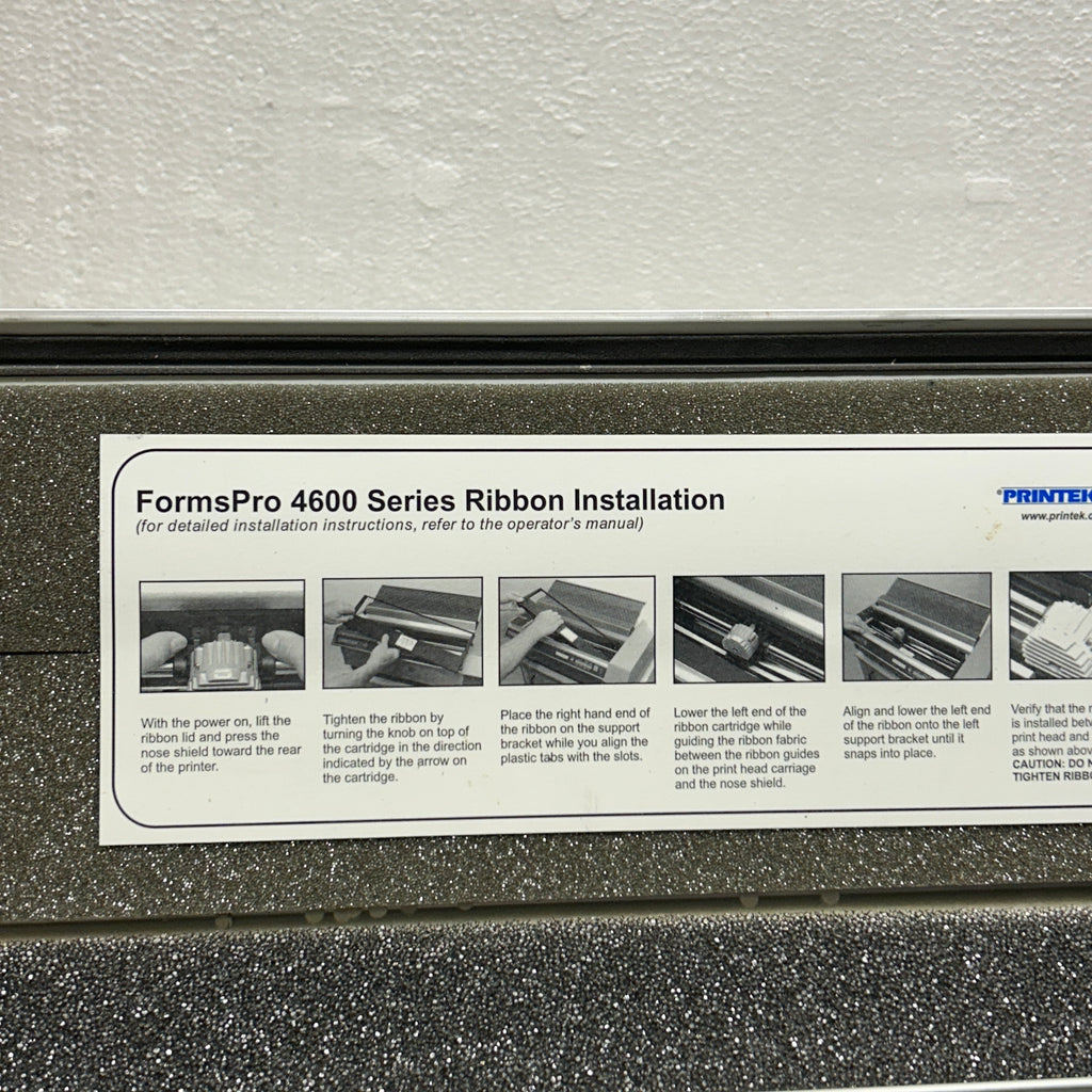 USED PRINTEK FORMSPRO 4600 DOT MATRIX PRINTER 92361