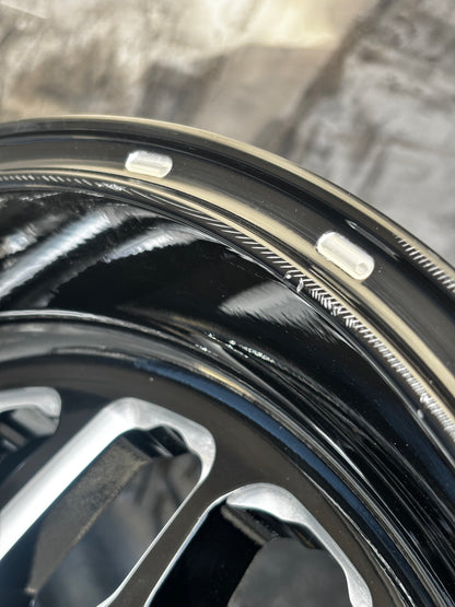 FUEL TRITON UTV 16X7 ET13 4X156 GLOSS BLACK MILLED D5811670A544