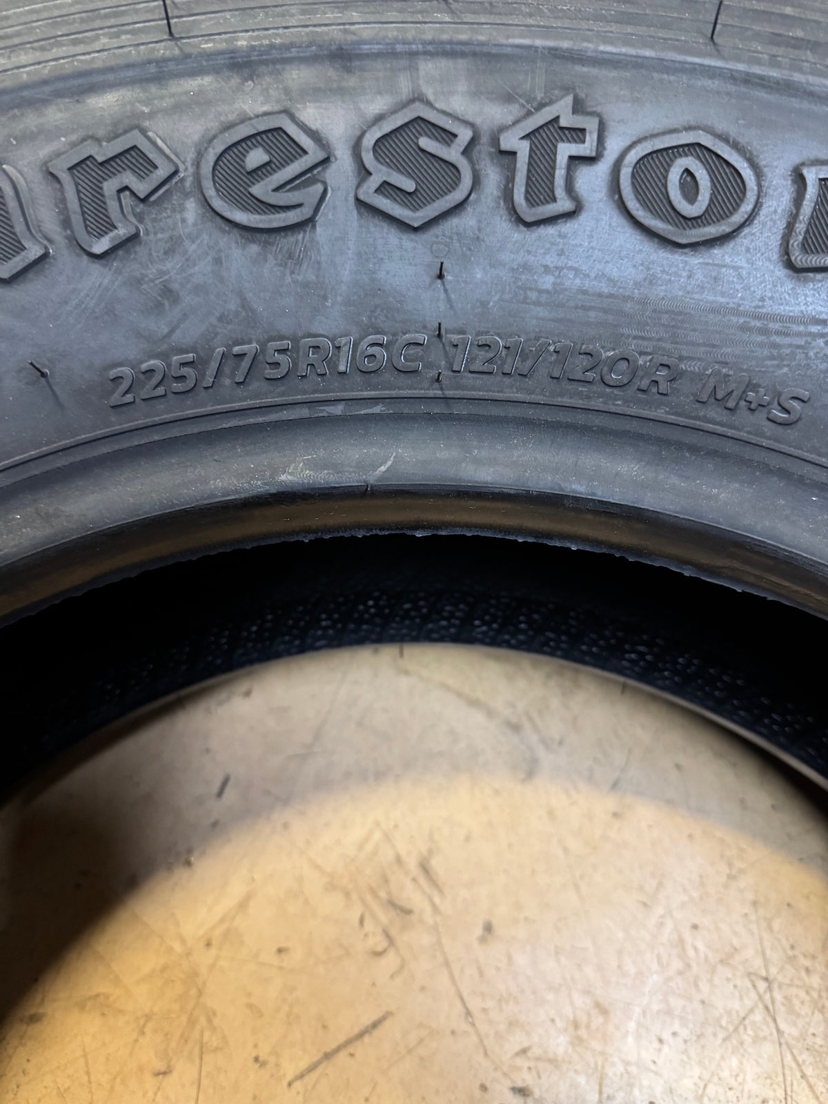 2 FIRESTONE TRANSFORCE CV2 P 225 75 16C 121/120R 10PLY VAN TIRE 013906