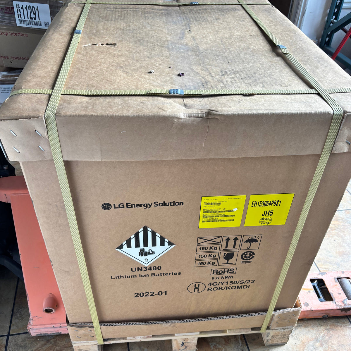 LG ENS EH153064P8 9.6KWH LITHIUM-ION BATTERY EH153064P8S1 JH5