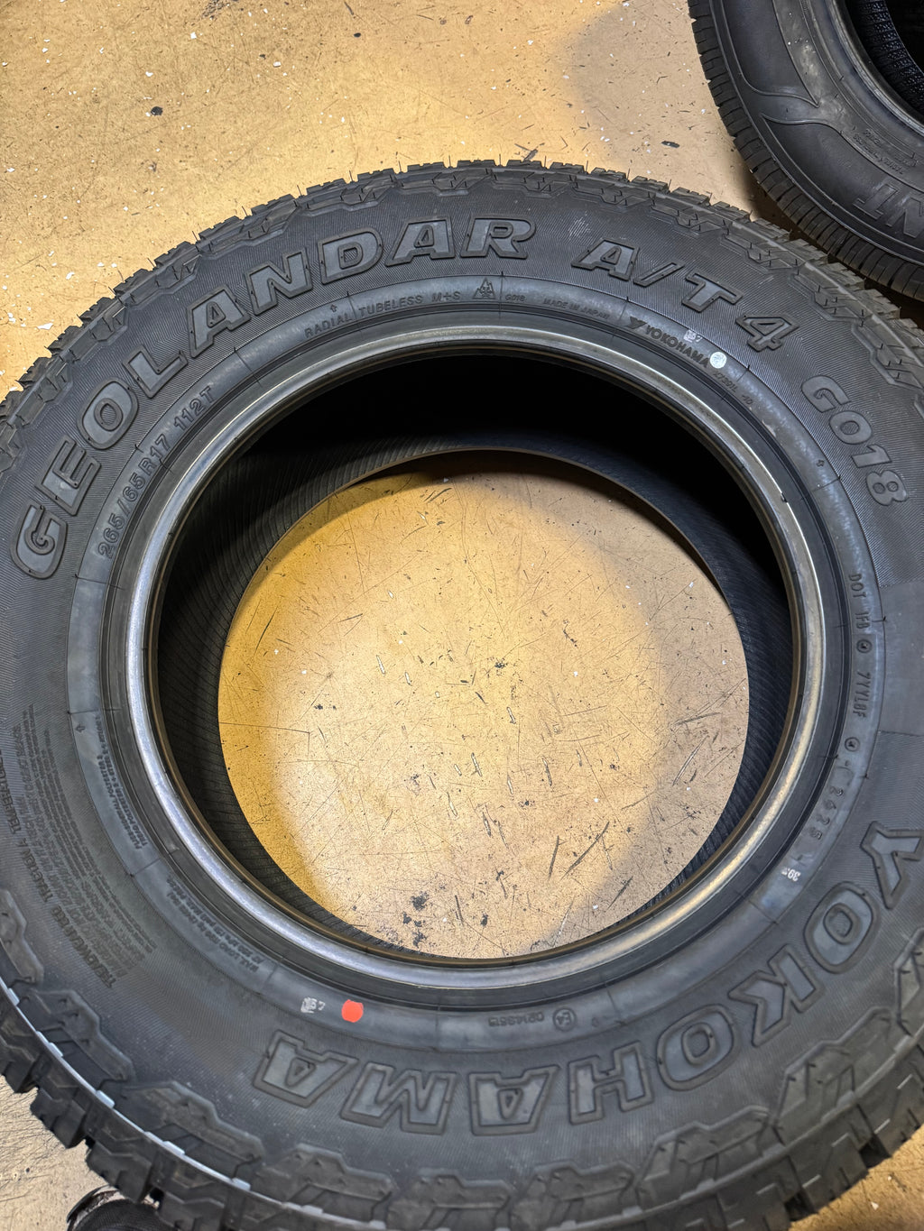 YOKOHAMA GEOLANDAR A/T4 G018 BSW P 265 65 17 112T ALL TERRAIN TIRE 110101907