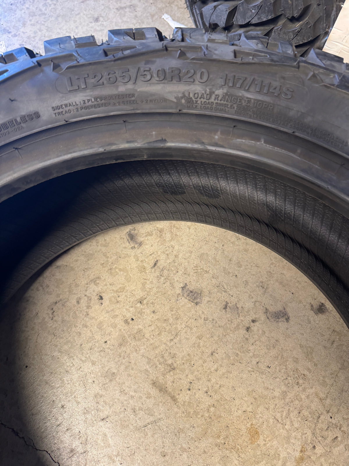 2 VENOM POWER TERRA HUNTER X/T BSW LT 265 50 20 117/114S 10PLY RUGGED TERRAIN TIRE TVPXT19