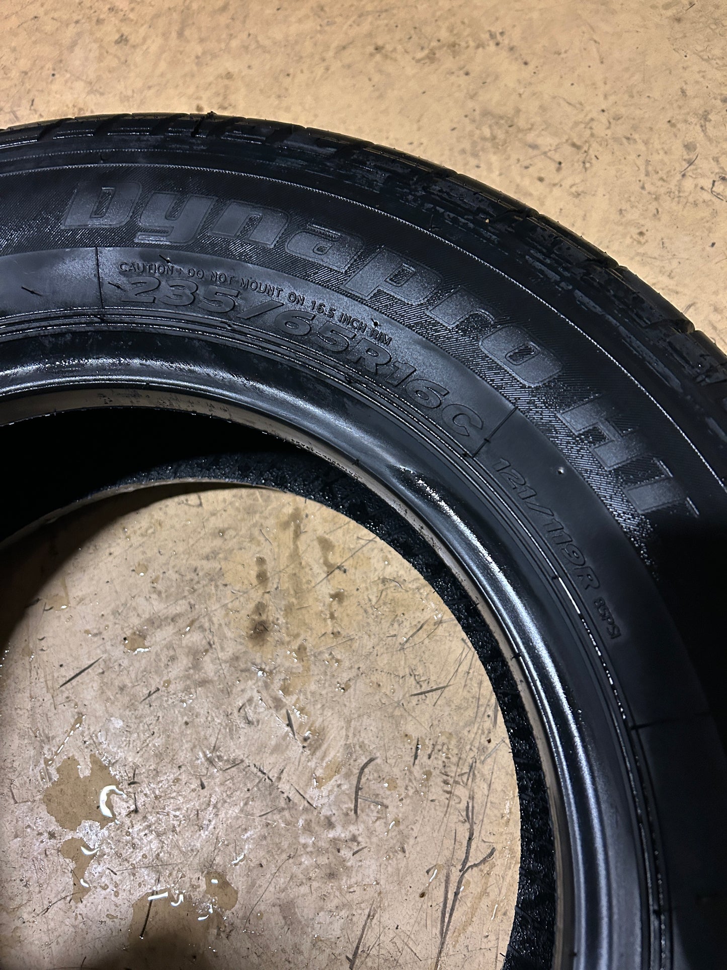 NOS HANKOOK DYNAPRO HT BSW P 235 65 16C 121/119R 10PLY HIGHWAY TIRE 2001863