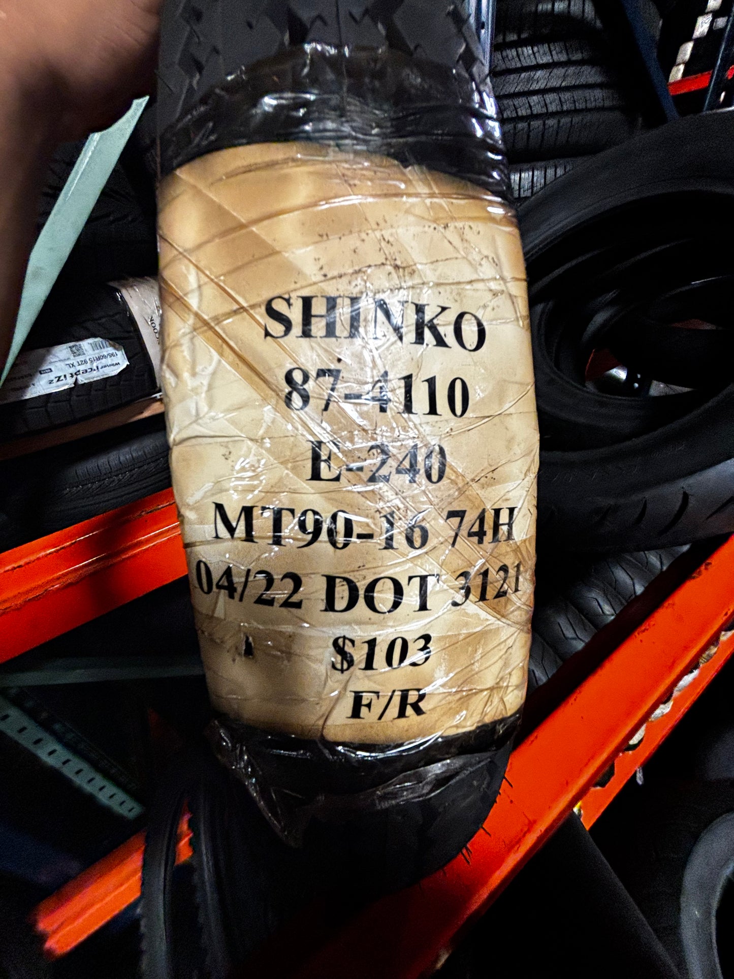 SHINKO E-240 MT 90 16 74H MOTORCYCLE TIRE 87-4110