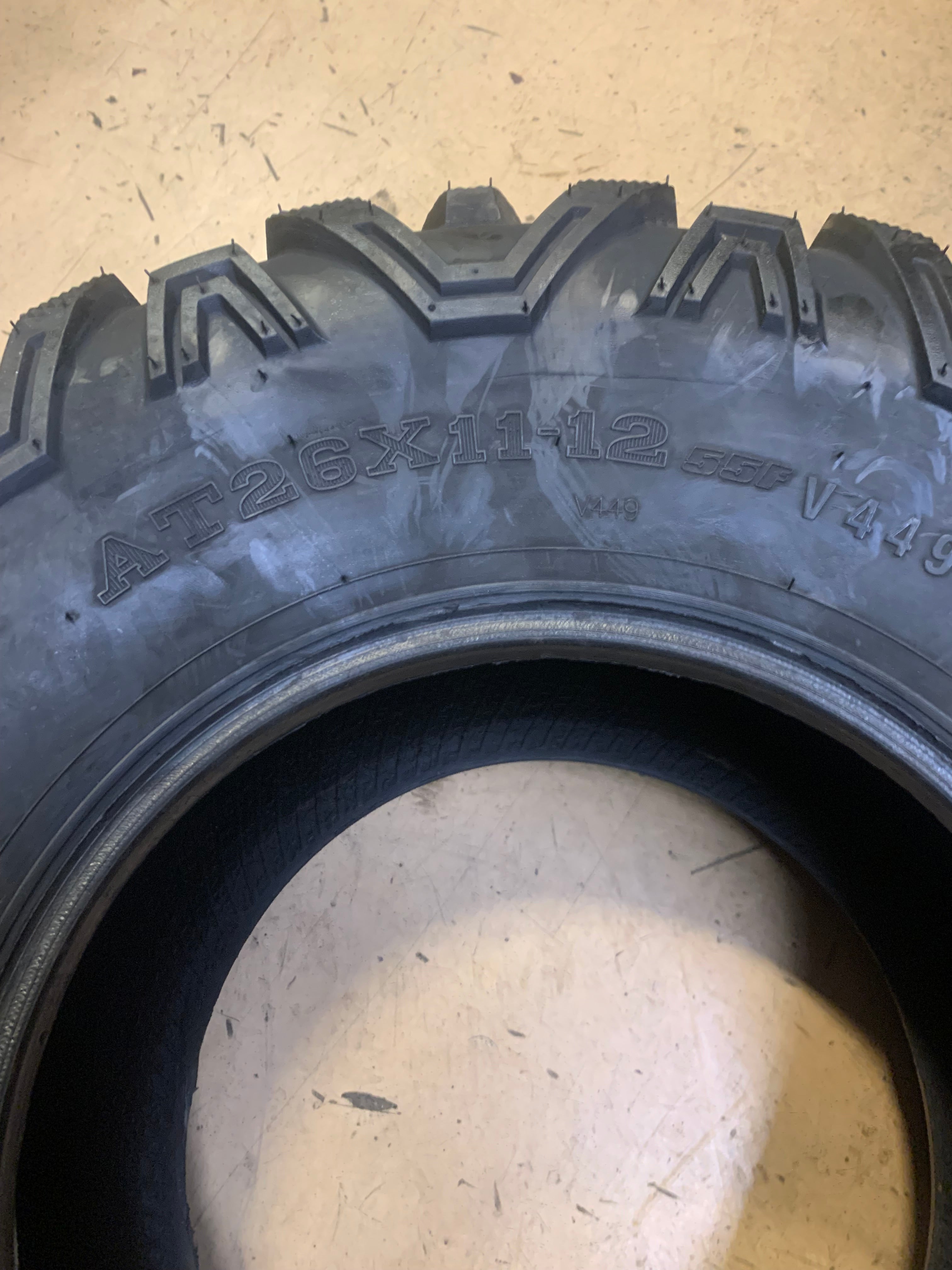 MASSFX V449 BSW AT 26 11 12 55F 6PLY ATV/UTV TIRE KV261112
