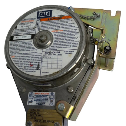 USED DBI SALA 3400115 SELF RETRACTING LIFELINE CONFINED SPACE WINCH 50 FT
