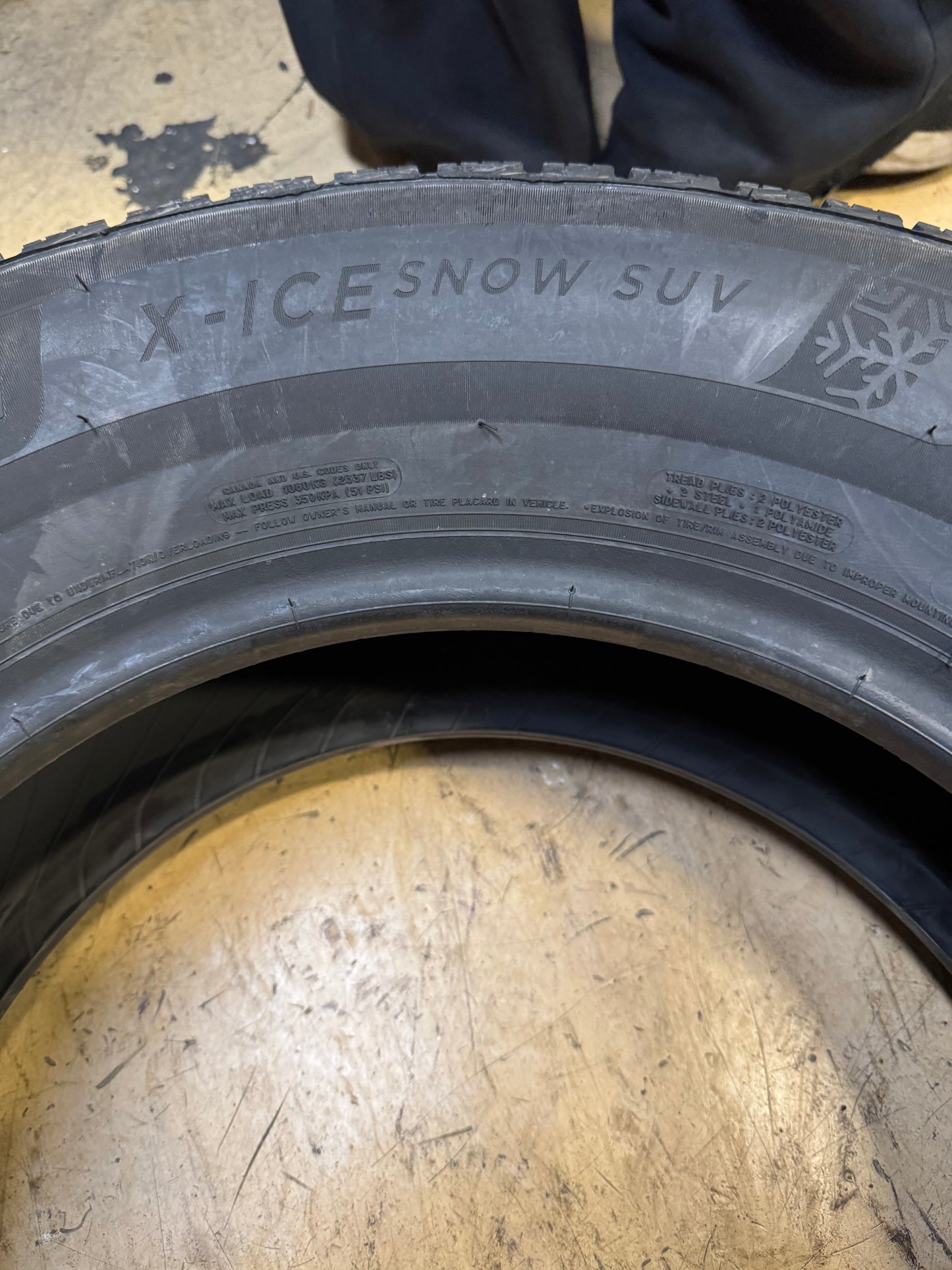 2 NOS MICHELIN X-ICE SNOW BSW P 245 70 17 110T WINTER TIRE 32603