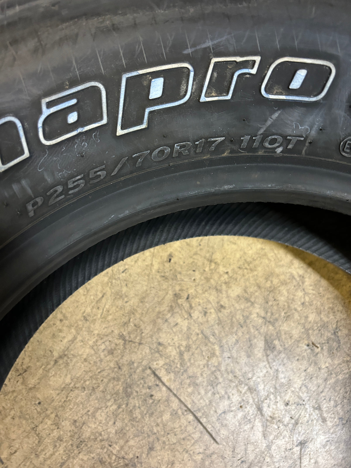 HANKOOK DYNAPRO HT OWL P 255 70 17 110T ALL SEASON TIRE 1011346