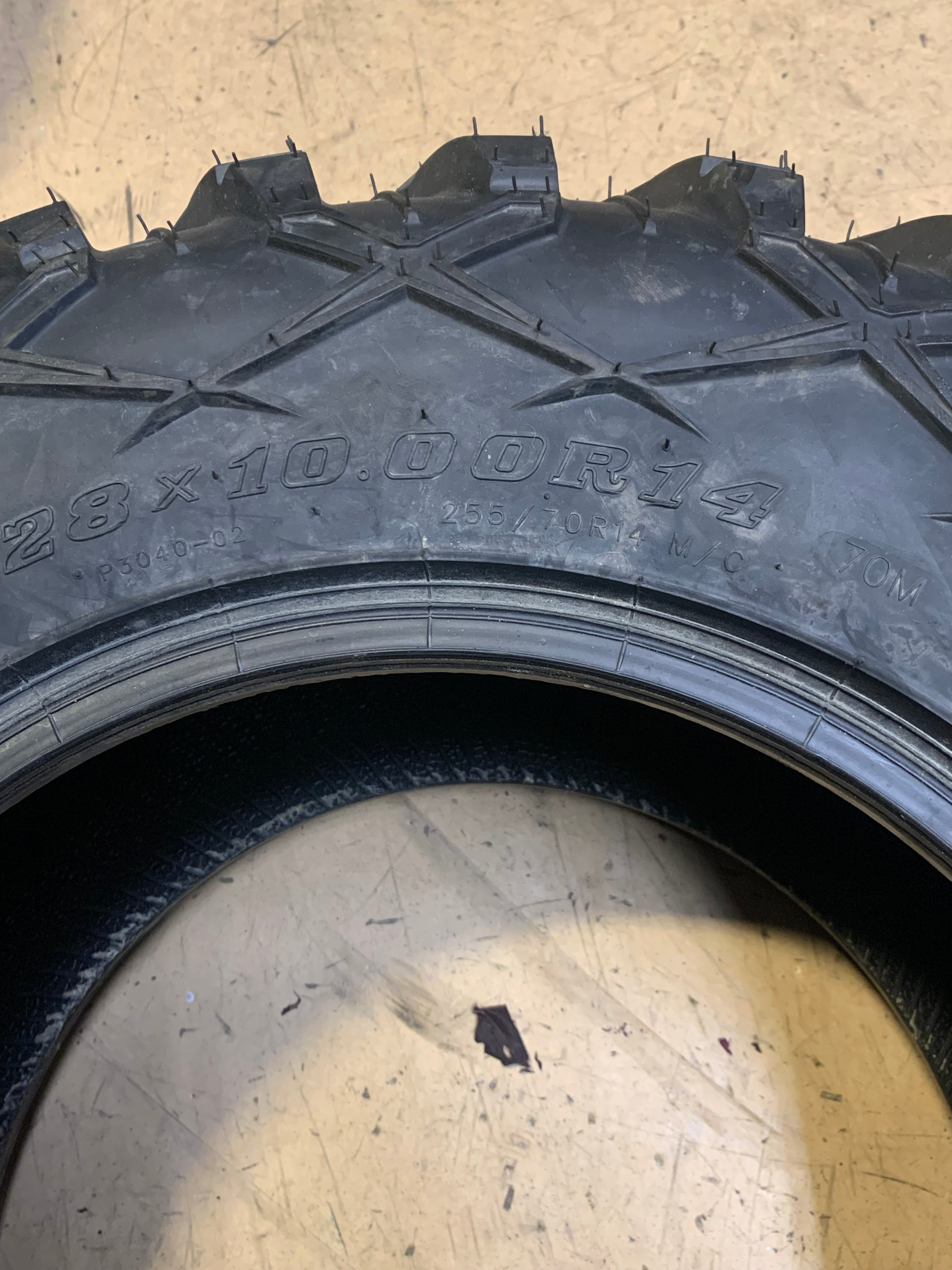 TUSK TERRABITE BSW 28 10 14 70M 8 PLY ATV/UTV TIRE ‎1630210003