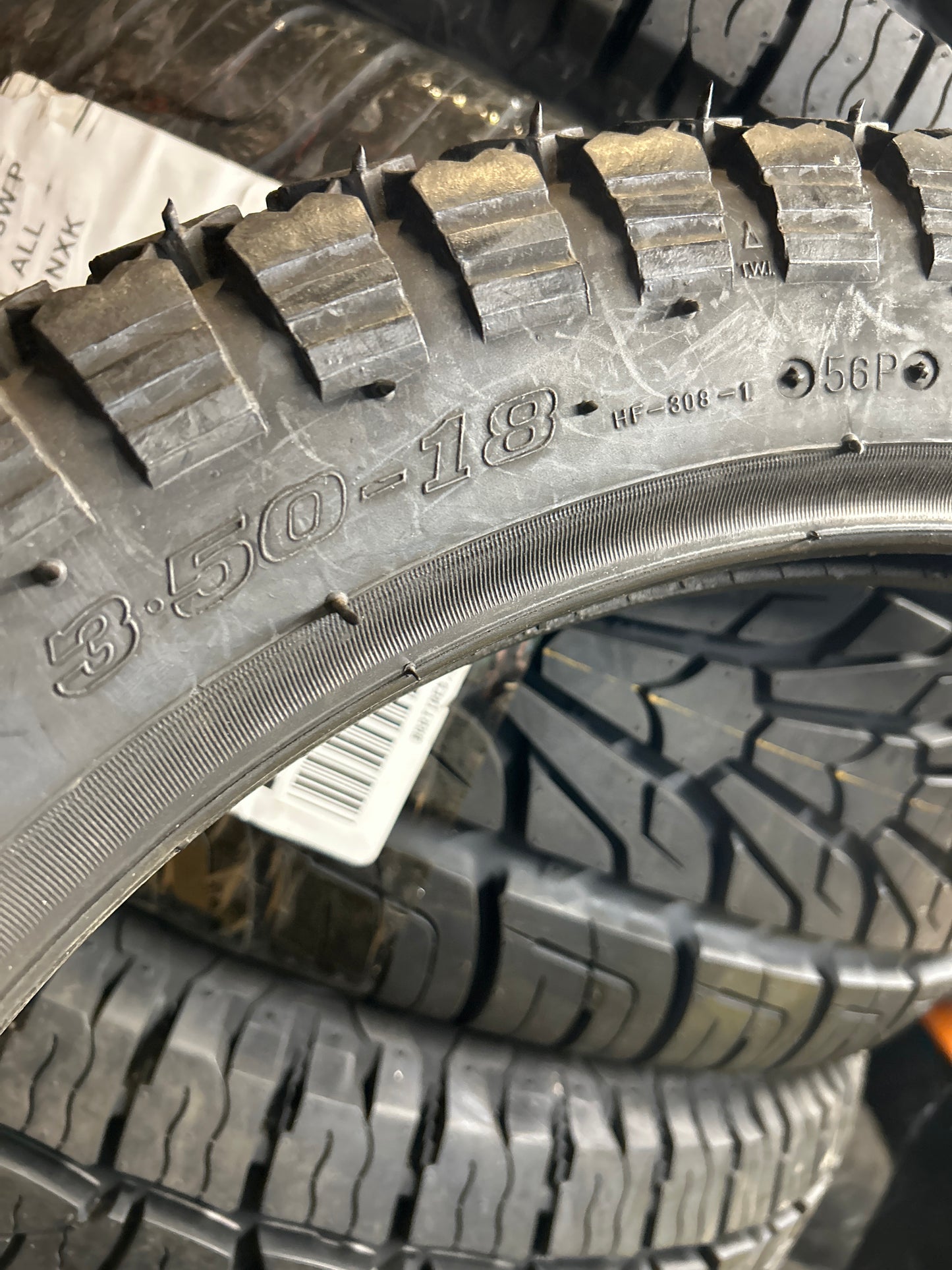 NOS DURO HF308 BSW 3.5-18 56P FRONT MOTORCYCLE TIRE 2530818350BTT