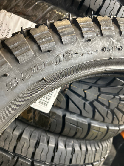 NOS DURO HF308 BSW 3.5-18 56P FRONT MOTORCYCLE TIRE 2530818350BTT