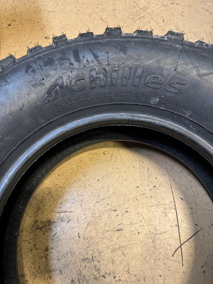 2 NOS ACHILLES 838 M/T BSW LT 235 75 15 104/101Q 6PLY MUD TERRAIN TIRE MAS237515