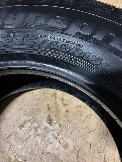 NOS HANKOOK DYNAPRO HT BSW P 235 65 16C 121/119R 10PLY HIGHWAY TIRE 2001863