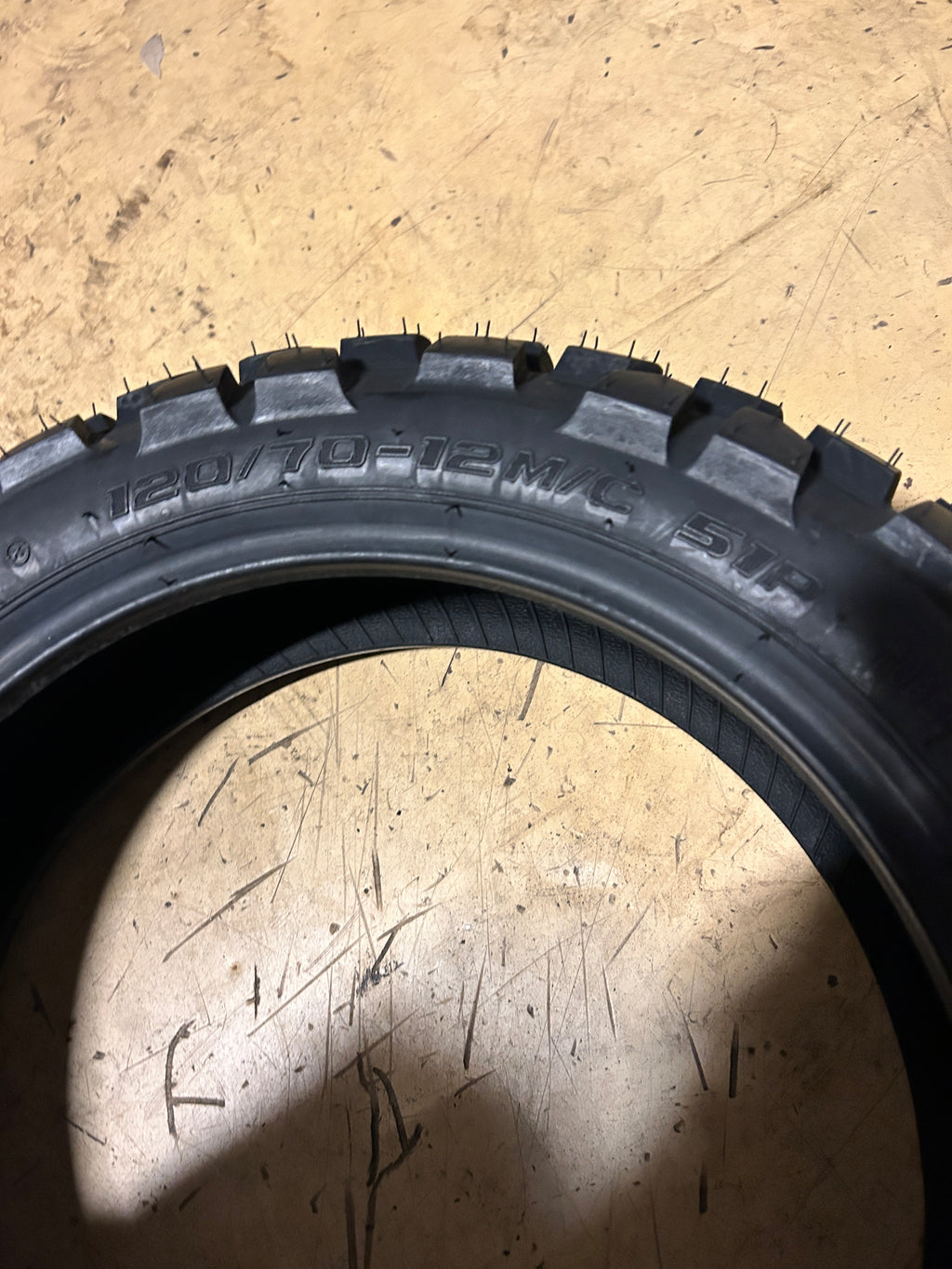 SHINKO F-504 MOBBER BSW 120 70 12 51P FRONT MOTORCYCLE TIRE 874790