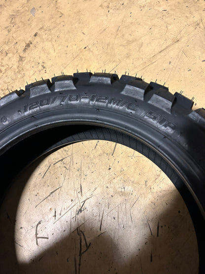 SHINKO F-504 MOBBER BSW 120 70 12 51P FRONT MOTORCYCLE TIRE 874790