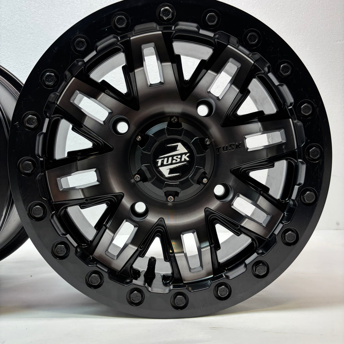 2 TUSK TETON BEADLOCK ATV/UTV MACHINED/BLACK WHEELS 14X7 4/156 ET+30 1852790004