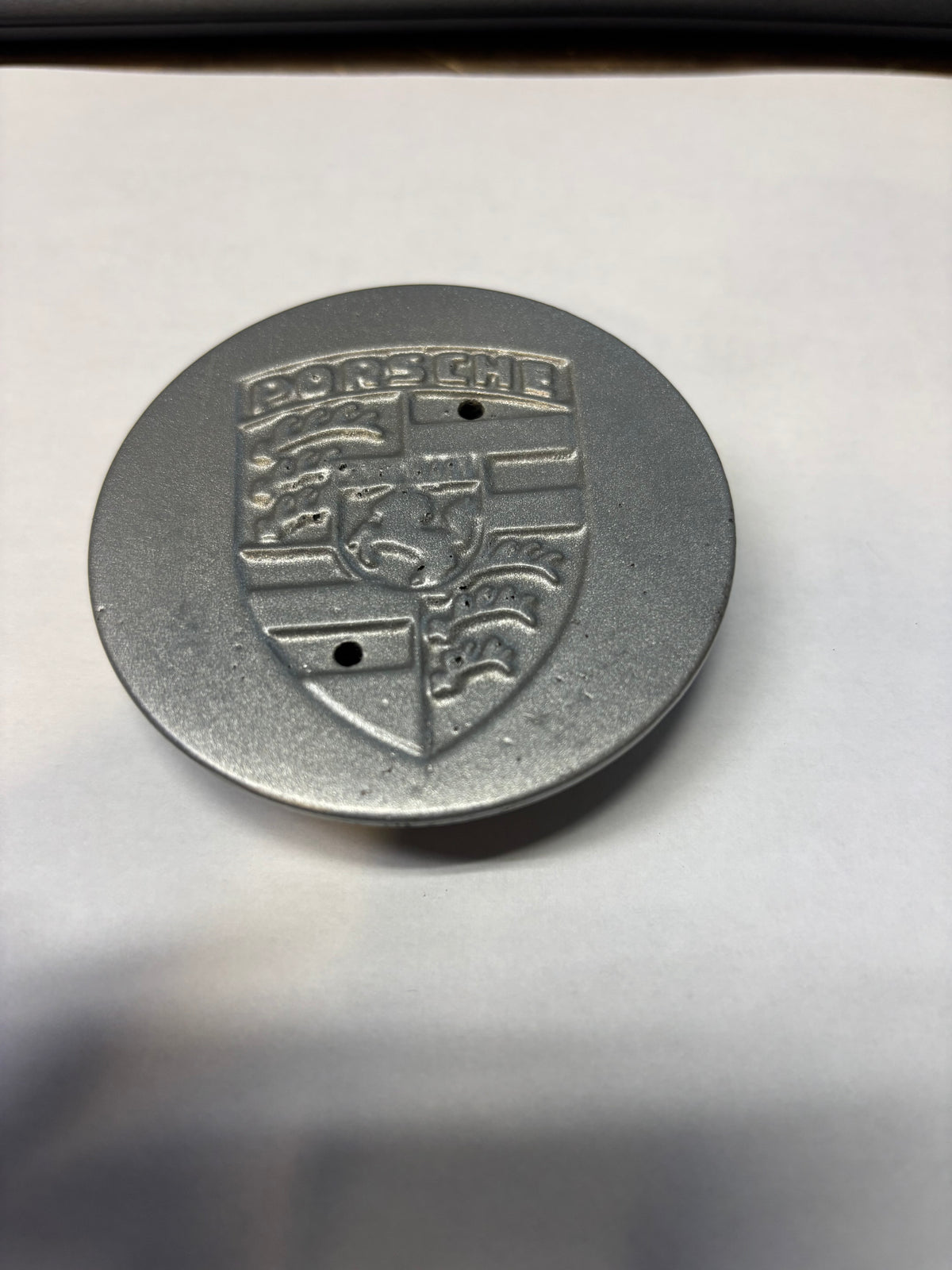 PORSCHE 92836103201 SILVER CENTER CAP TELEPHONE STYLE FOR 911 944 USED #1