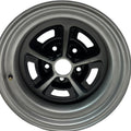 WHEEL VINTIQUES 50 SERIES SS396 SILVER WITH BLACK PAINTED SLOT WHEELS 15X8 5X4.75