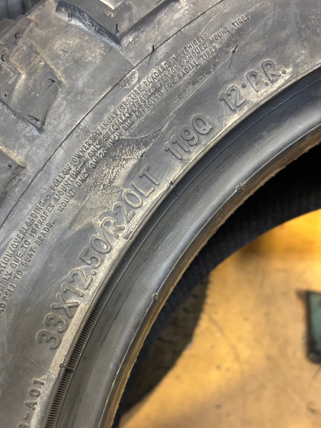 NITTO RIDGE GRAPPLER LT 33 12.5 20 119Q LRE 10 PLY ALL TERRAIN TIRE 217140