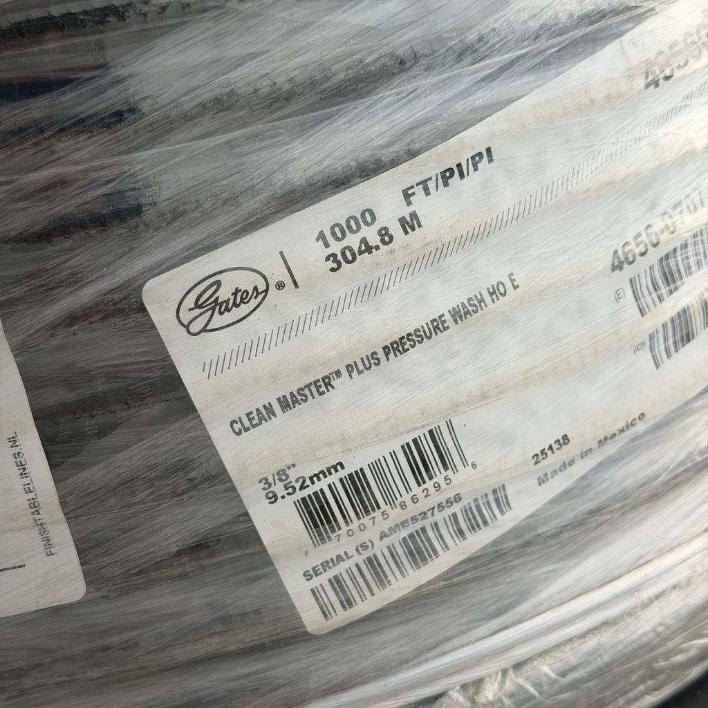 GATES 3/8XLGRL 1000FT CLEAN MASTER PLUS PRESSURE WASH HOSE 6000 46560707